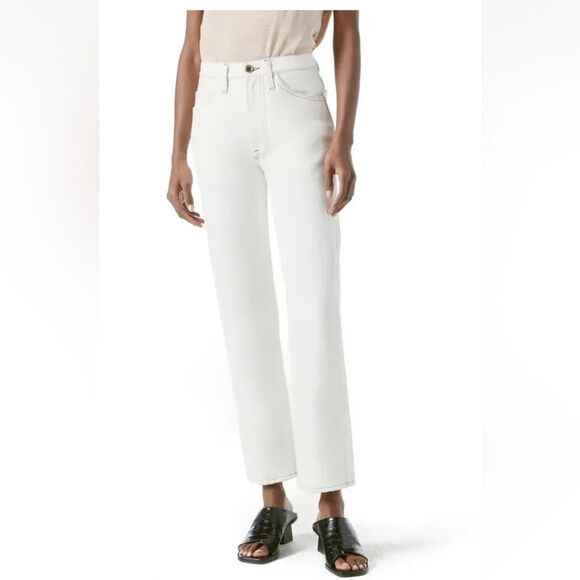 Frame Denim Le Italien Straight Leg Jeans in Blanc White 26 NWOT - Picture 1 of 16
